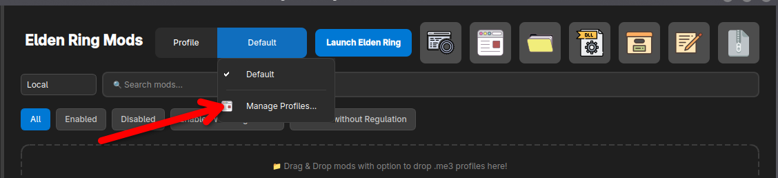 Open Profile Manager
